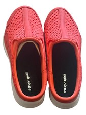 Easy Spirit Traveltime Orange Mesh/Leather Slip On Shoes/Mules/Sneakers US Sz.7M