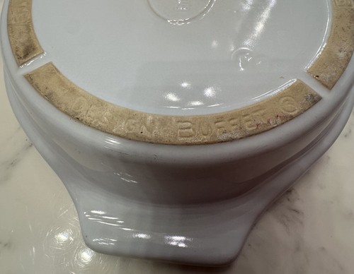 Emile Henry Round French Casserole Pie Stoneware White France Ovenware Buffet - Picture 9 of 12