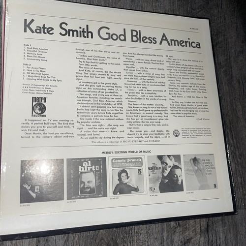 Kate Smith God Bless America Metro LP 1970 (sealed) - Picture 6 of 10