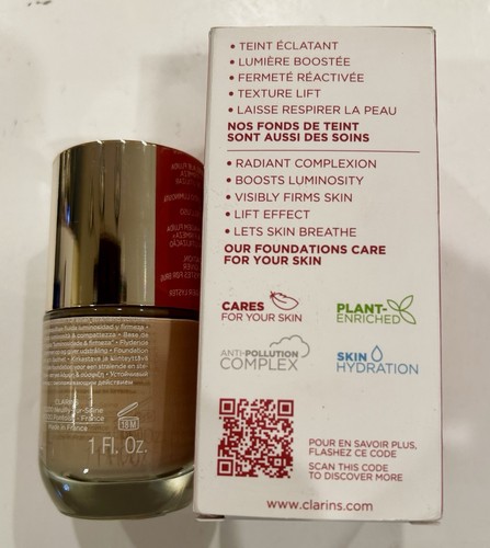 Clarins Everlasting Youth Fluid Illuminating Firming Foundation 1oz 108.3N. (BL) - Picture 3 of 6