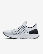 Size 9.5 Nike React Phantom Run FK Flyknit 2 True White Black Mens CJ0277-100