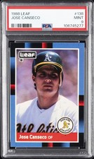1988 LEAF #138 JOSE CANSECO PSA 9