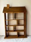 Vintage Wood Trinket Shelf House Shaped Knick Knack Smalls Display cabinet…