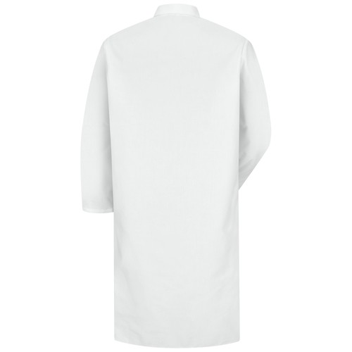 Red Kap Gripper-Front Spun Polyester Butcher Coat with Interior Pocket - Picture 2 of 3