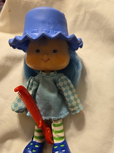 Vintage Strawberry Cheesecake BLUEBERRY MUFFIN PUPPE HUT, SCHUHE, KAMM rot 80er - Bild 2 von 7