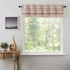 Farmhouse 16"x60" Valance Brown Rod Pocket Kitchen Window Curtains VHC Brands