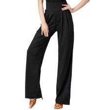 Qsuccua New Thin Latin Dance Pants Stretch Personality Can Tie Legs Ballroom