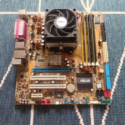 ASUS M2A-VM HDMI Mainboard CPU Athlon 64 X2 4200+ 3GB DDR2 RAM Ungetestet