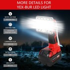 9W 1000LM LED Flashlight Work Light Spotlight for Milwaukee 18V Li-ion Batteries — photo 7