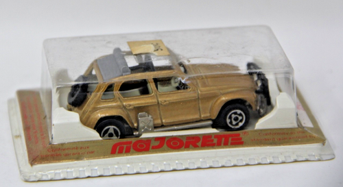 Majorette #231 Dyane Gold Citroen CV 1/60 France Vintage Diecast New On card - Picture 3 of 5