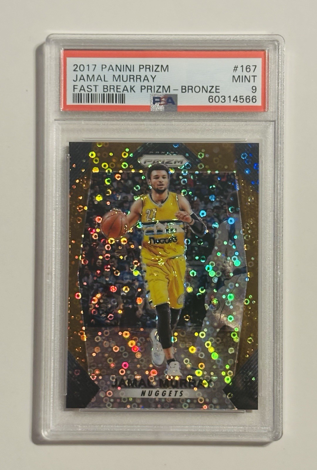 2017-18 Panini Prizm - Jamal Murray #167 Fast Break Prizm BRONZE SSP /20 Nuggets