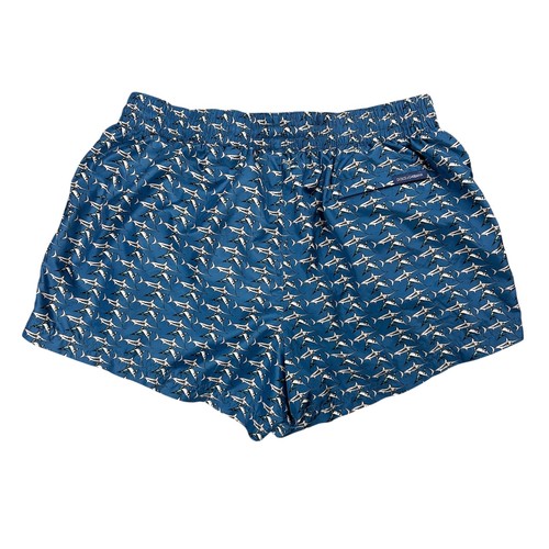 Dolce Gabbana Blue Patterned Swordfish Swim Shorts Trunks Men Size W29 - Picture 2 of 5