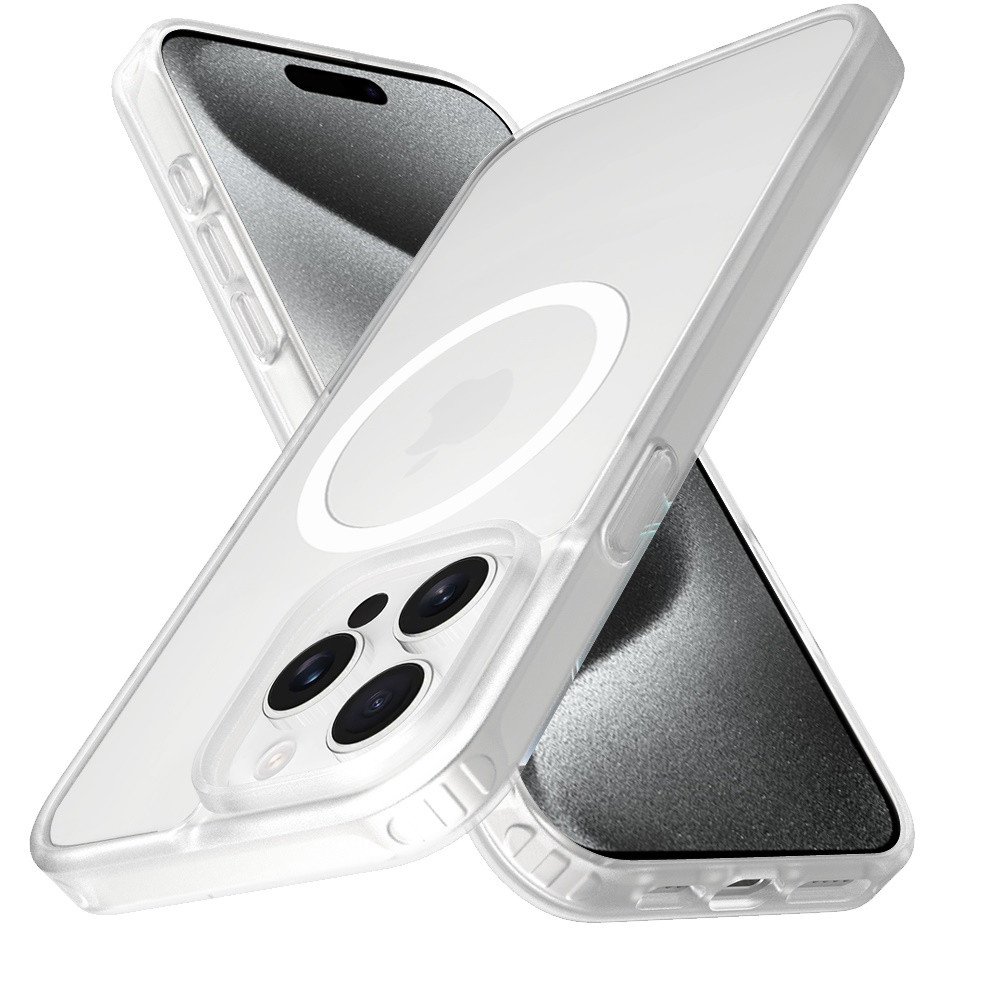 For Apple iPhone 15 Pro MagSafe Compatible Matte Hybrid Slim