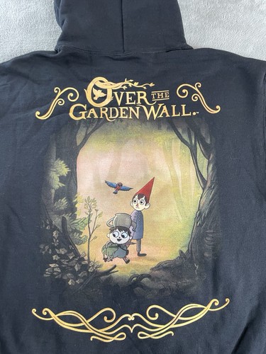 Neu mit Etikett Over the Garden Wall Erwachsene Medium schwarzer Pullover Frosch Hoodie Sweatshirt Gr. M - Bild 12 von 13