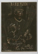 1996-98 Gold Performance 22k Gold Babe Ruth (Vertical) HOF