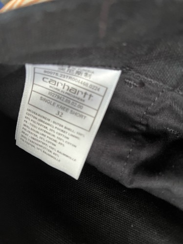 Carhartt Black Denim Shorts Waist 32 - Picture 4 of 4