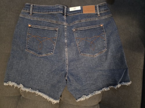 Judy Blue JB150176 High waist Shorts Blue Size 4XL - Picture 6 of 7
