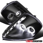 Fit 2000-2005 Mitsubishi Eclipse Black Led Halo Projector Headlights Lamps 00-05 (For: Mitsubishi Eclipse)