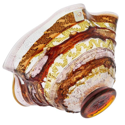 Tazón pañuelo de vidrio GlassOfVenice Murano - marrón dorado - Imagen 4 de 7