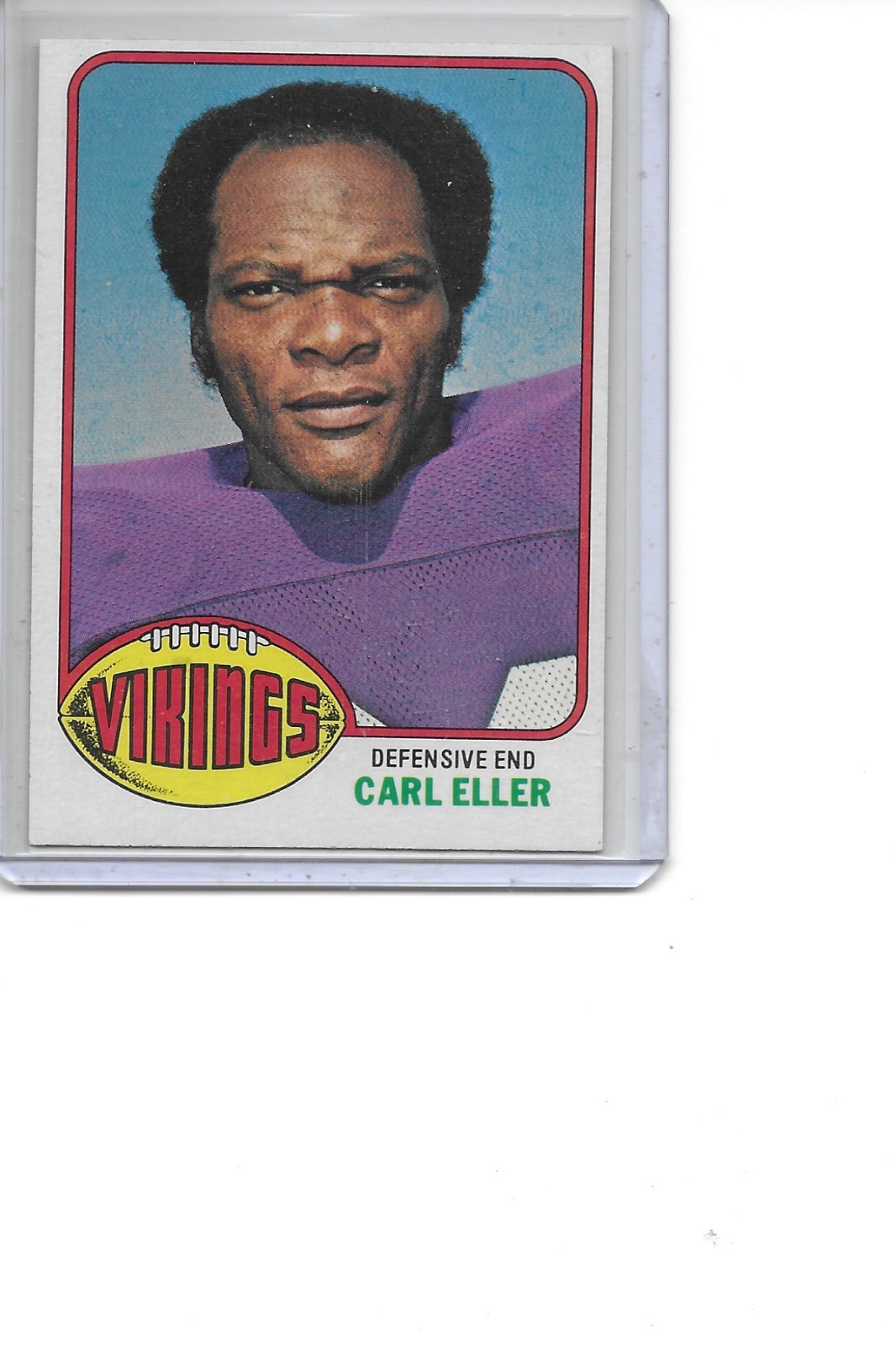 1976 Topps Carl Eller Minnesota Vikings Football Card #105