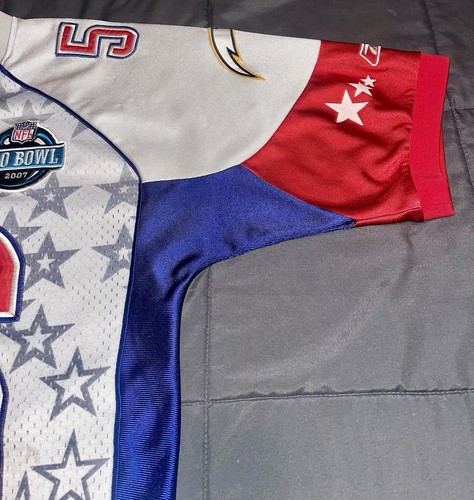 Vintage Sewn Shawn Merriman Chargers Reebok 2007 Pro Bowl Sz 50 Jersey Mint Cond - Picture 3 of 13
