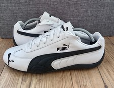 Puma Speedcat OG Leather Trainers White Black UK 10 EU 44.5 401603-02 No Box