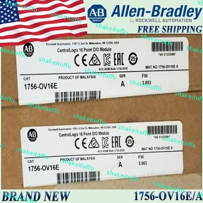 Brand New 1756-OV16E/A AB ControlLogix D/O Module Free Ship 1756OV16E serA US