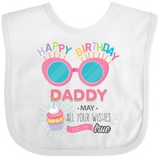 Inktastic Happy Birthday Daddy Baby Bib Birthdays Dad For Dads Fathers Day New