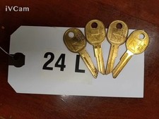 Curtis Industries RA-3 Key Blank - Locksmith American Motors NOS SET OF 4 BRASS