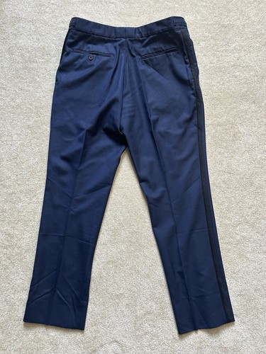 BLACK By Vera Wang Navy Blue Notch Lapel Tuxedo Suit 40S 32x28 Super 130 Wool - Picture 22 of 22