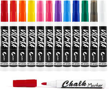 Liquid Chalk Markers Window Marker for Cars Glass Pens Wet Erase Marker Washable