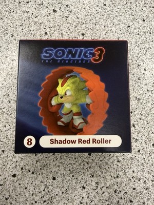 Shadow Sonic The Hedgehog 3 Happy Meal Toy McDonalds 8 Super Shadow Red Roller