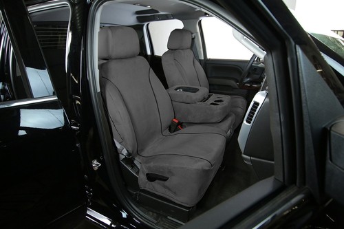 For Nissan Versa Note 14 Windsor Velour 1st Row Gray Custom Seat Covers - Picture 3 of 12
