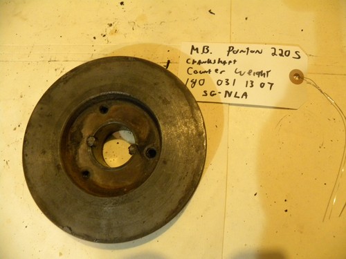 Mercedes Benz Ponton W180 W128 Crankshaft Counterweight with Timing Marks - Picture 1 of 7