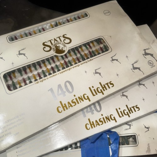 (6 Sets) Vintage  140 Chasing Christmas Twinkle Lights 48ft. - Picture 2 of 6