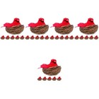  5 Count Deko-vogel Künstliche Vögel Vogeldekorationen Vogelfiguren