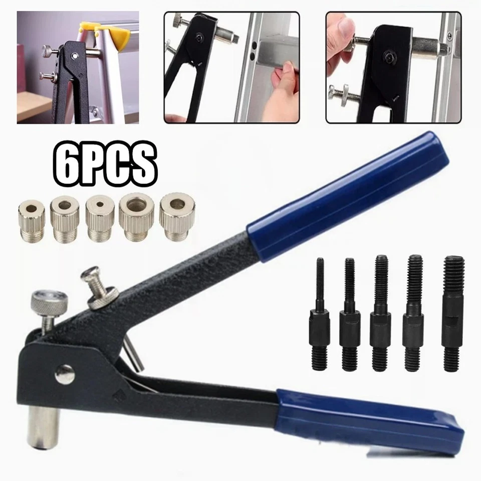 150stk Alu Blindnietmuttern M3-M10 Nietmuttern Gewindeniete Nieten Einziehmutter - Bild 2 von 4