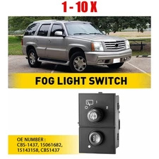 1-10X Fog Light Lamp Assembly Switch Control For GMC Sierra 2500HD 2003-2006