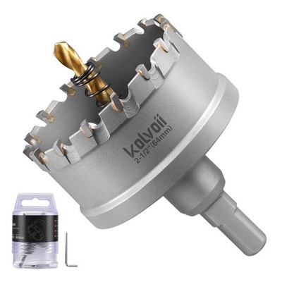 2-1/264mm TCT Hole Saw for Hard Metal, Tungsten Carbide Tipped Hole Saw Drill...