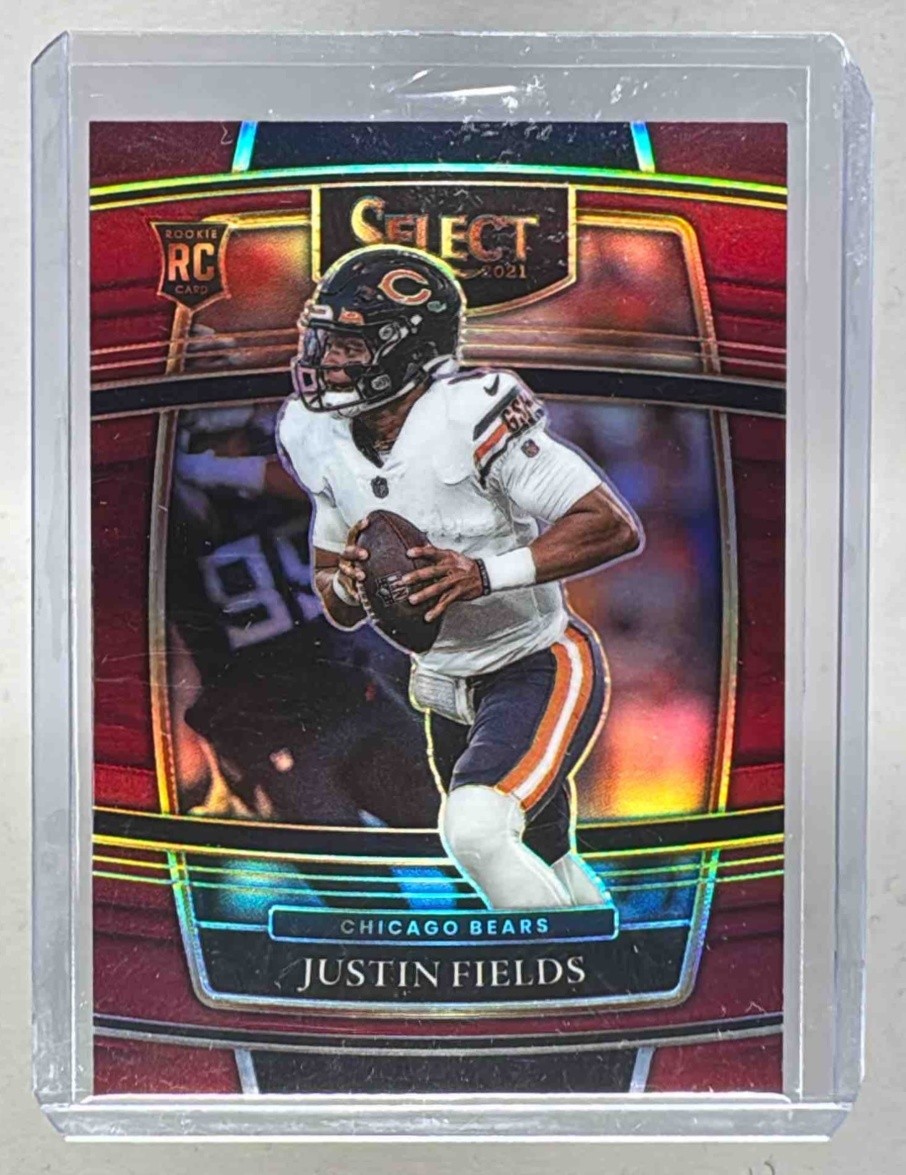Justin Fields 2021 Panini Select #50 Maroon Prizm Rookie RC Concourse /149