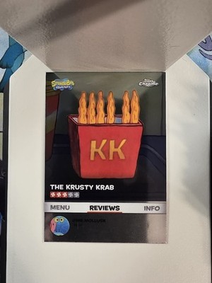  MINT  2025 SpongeBob Topps Chrome - ''The Krusty Krab'' Review Fries BB-10