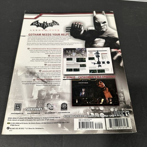 Batman Arkham City Strategy Guide Brady Games Xbox 360 PS3 - Picture 4 of 15