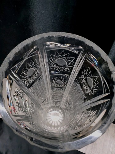 12" VASE Corset, American Brilliant Period Cut Glass Crystal - Picture 2 of 12