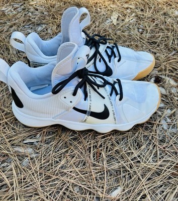 Size 12- Nike React HyperSet White Black Womens Volleyball Shoes Size 12