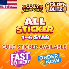 Monopoly Stickers Go 1⭐- 6⭐ (Golden blitz Available) CHEAPEST🔥SUPER FAST⚡24/7💬