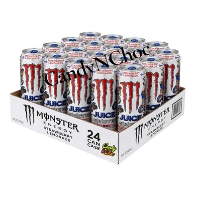 Monster Energy Drink Strawberry Lemonade USA Import neue Geschmacksrichtung 24 Stück