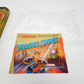 NES DRAGON SPIRIT BOX ONLY Foam Manual   Bag. No Game BANDAI 