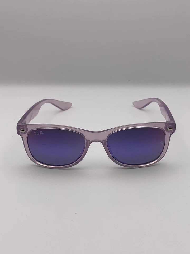 Gafas de sol Ray-Ban Junior juveniles 47 mm púrpura nuevas lentes dañadas Wayfarer RJ9052S Foto 2 de 4