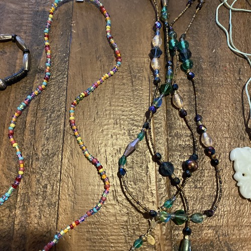 Lote a granel de colección bisutería collar pulsera pendientes cuentas hechos a mano - Imagen 12 de 23