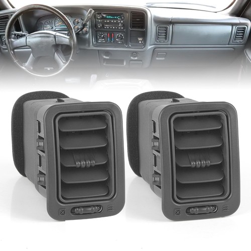 2PC Dash A/C Air Vent Grill Right Passenger Side For Silverado Sierra 1999-2006 - Picture 3 of 10